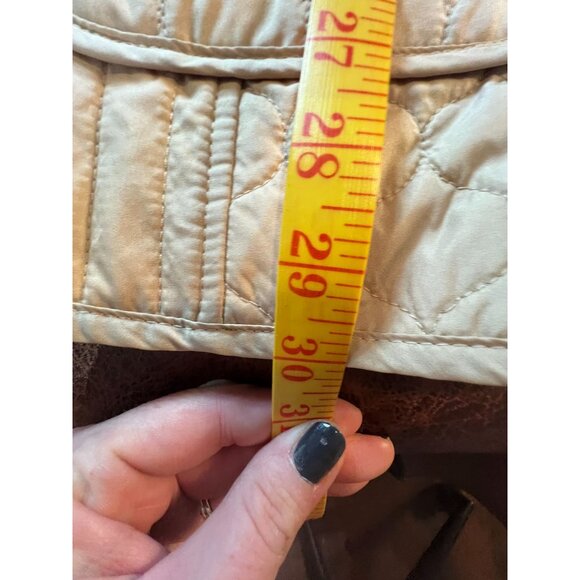 Dennis Basso Quilted Reversible Jacket Floral Beige Size Large Cottage Core - Picture 5 of 8